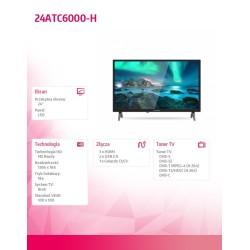 Telewizor LED 24 cale 24ATC6000-H | PartsPC.pl