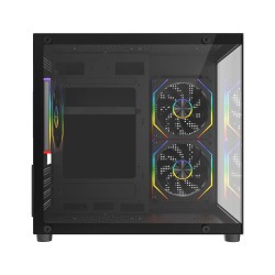 Rampage LUMID Obudowa PC M-ATX 3x fan ARGB czarna | PartsPC.pl