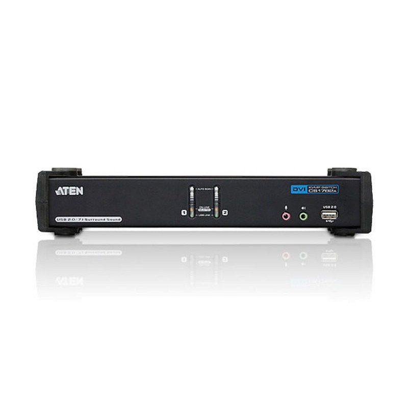Przełącznik USB DVI Dual Link / CH7.1 Audio KVMP CS1782A | PartsPC.pl
