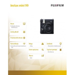 Aparat Instax mini 99 czarny | PartsPC.pl