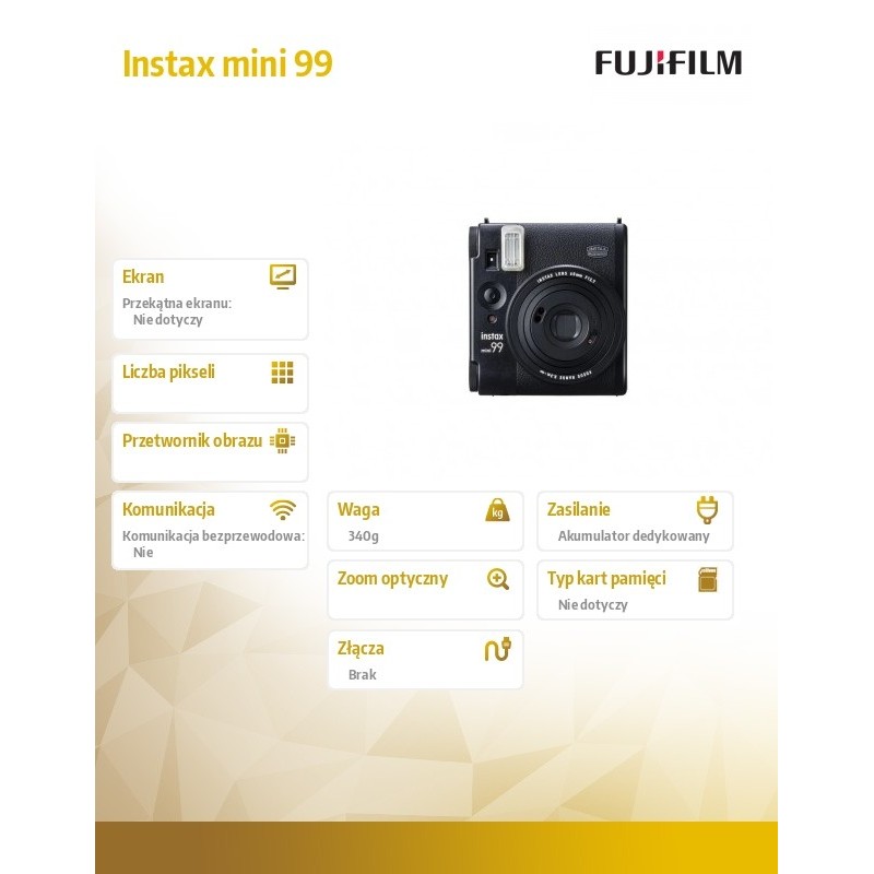 Aparat Instax mini 99 czarny | PartsPC.pl