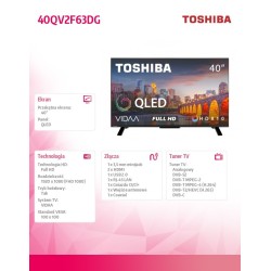 Telewizor LED 40 cali 40QV2F63DG | PartsPC.pl