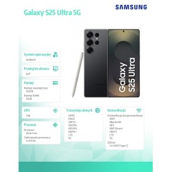 Samsung Smartfon Galaxy S25 Ultra 5G DualSIM 12/512GB czarny | PartsPC.pl