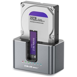 Stacja dokująca 2w1 HDD SSD | SATA | M.2 NVMe | Klonowanie |… | PartsPC.pl
