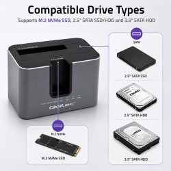 Stacja dokująca 2w1 HDD SSD | SATA | M.2 NVMe | Klonowanie |… | PartsPC.pl