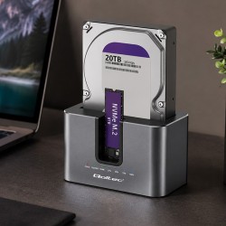 Stacja dokująca 2w1 HDD SSD | SATA | M.2 NVMe | Klonowanie |… | PartsPC.pl
