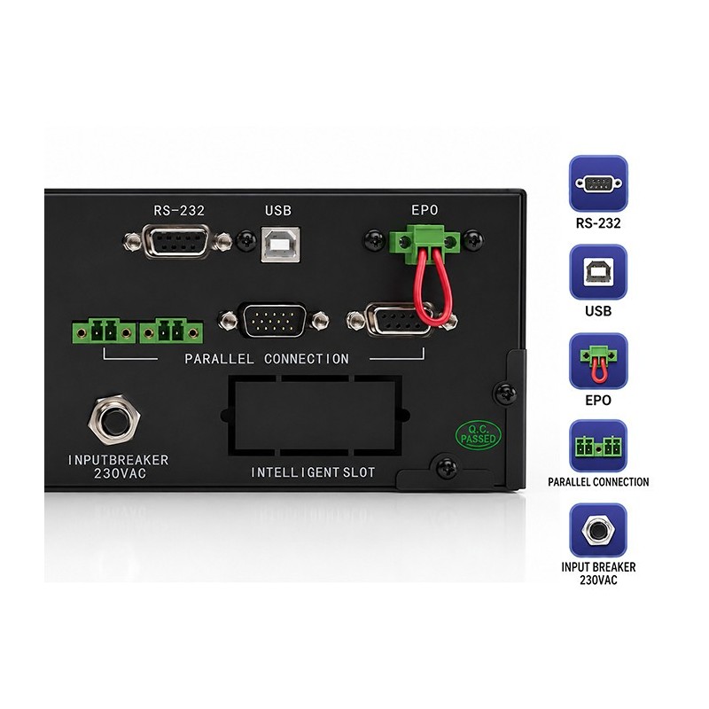 UPS Pure Sine Wave do RACK | 3kVA | 3000W | PF1.0 | LCD | EP… | PartsPC.pl