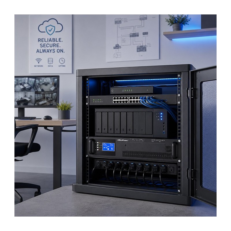 UPS Pure Sine Wave do RACK | 3kVA | 3000W | PF1.0 | LCD | EP… | PartsPC.pl