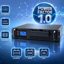 UPS Pure Sine Wave do RACK | 5kVA | 5000W | PF1.0 | LCD | EP… | PartsPC.pl