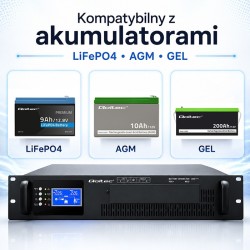 UPS Pure Sine Wave do RACK | 5kVA | 5000W | PF1.0 | LCD | EP… | PartsPC.pl