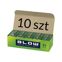 Bateria 9V 6F22 Super Heavy Duty 10 sztuk | PartsPC.pl