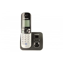 Telefon bezprzewodowy KX-TG6821 dect czarny | PartsPC.pl