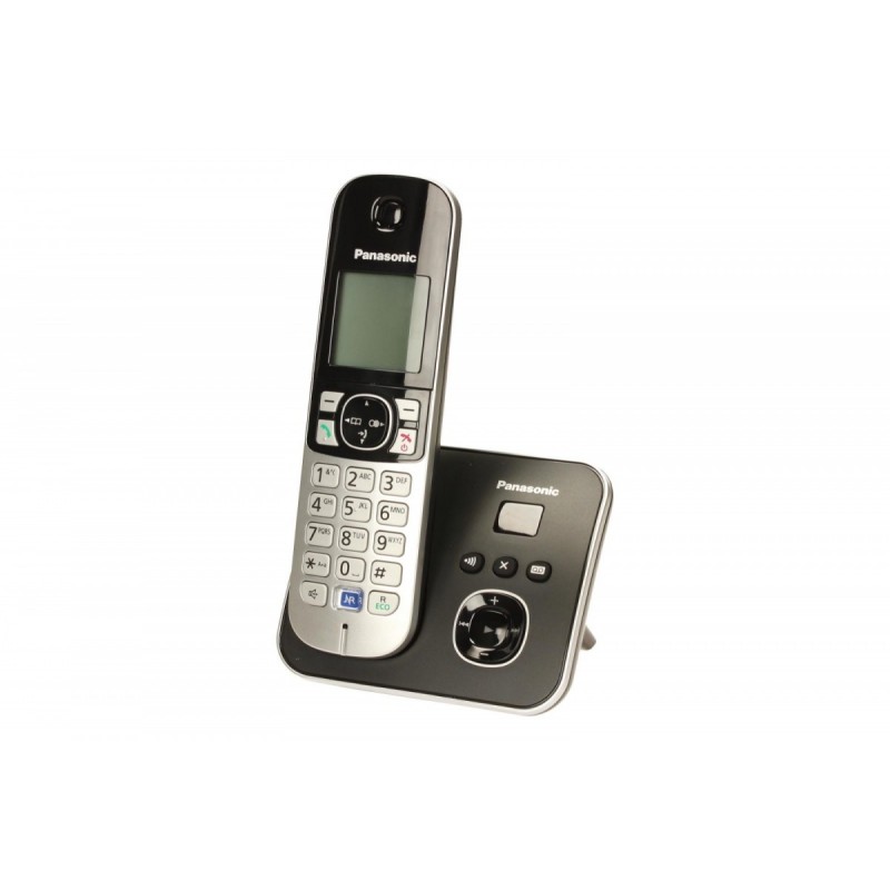 Telefon bezprzewodowy KX-TG6821 dect czarny | PartsPC.pl