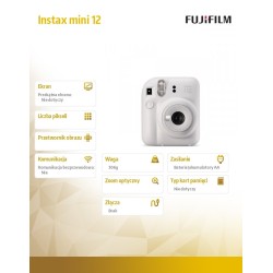 Aparat Instax mini 12 biały | PartsPC.pl