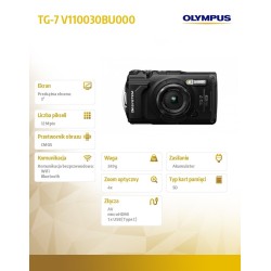 Aparat TG-7 czarny | PartsPC.pl