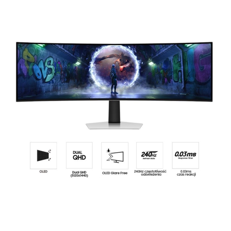Samsung Monitor 49 cali Odyssey G9 G95SD OLED 5120x1440 DQHD… | PartsPC.pl
