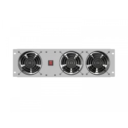 Panel wentylacyjny pionowy 19 cali 3U do szaf rack, trzy wen… | PartsPC.pl