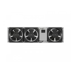 Panel wentylacyjny pionowy 19 cali 3U do szaf rack, trzy wen… | PartsPC.pl