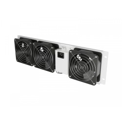 Panel wentylacyjny pionowy 19 cali 3U do szaf rack, trzy wen… | PartsPC.pl