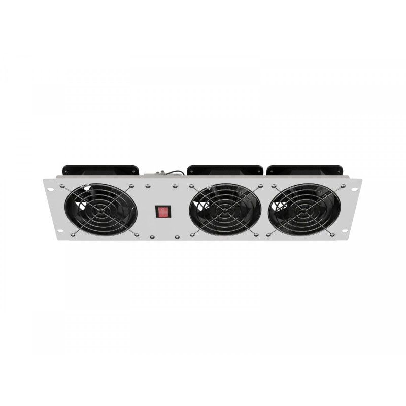 Panel wentylacyjny pionowy 19 cali 3U do szaf rack, trzy wen… | PartsPC.pl