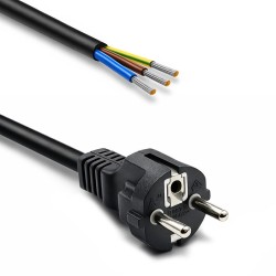 Kabel zasilający SCHUKO CEE 7/7 (E/F) | miedź Cu | odizolowa… | PartsPC.pl