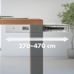 Płaska szuflada podbiurkowa ER-302 W | PartsPC.pl