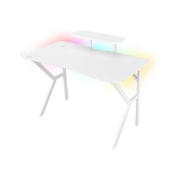 Biurko Gamingowe Genesis Holm 320 RGB białe | PartsPC.pl