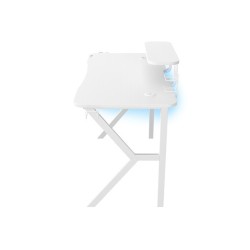 Biurko Gamingowe Genesis Holm 320 RGB białe | PartsPC.pl