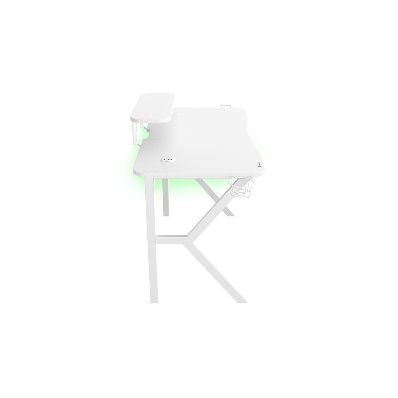 Biurko Gamingowe Genesis Holm 320 RGB białe | PartsPC.pl