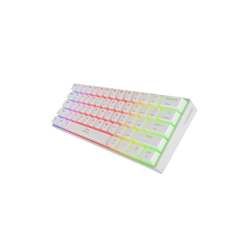 Klawiatura Genesis THOR 660 G2 US RGB biała | PartsPC.pl