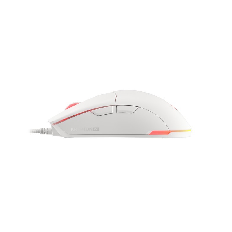 Mysz Genesis Krypton 750 8000DPI RGB lekka biała | PartsPC.pl