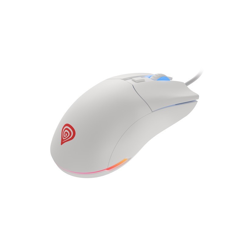 Mysz Genesis Krypton 750 8000DPI RGB lekka biała | PartsPC.pl