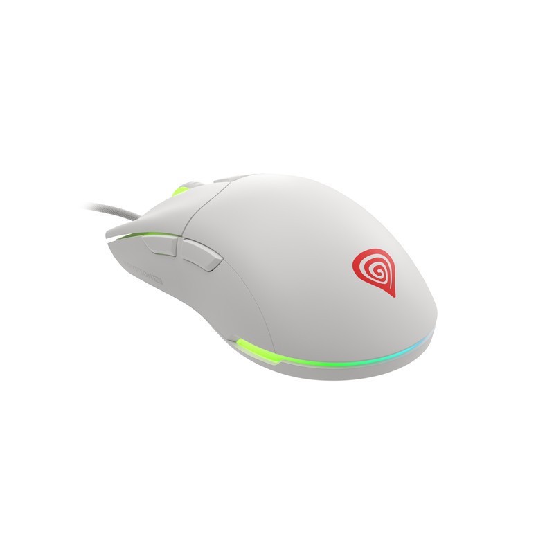 Mysz Genesis Krypton 750 8000DPI RGB lekka biała | PartsPC.pl