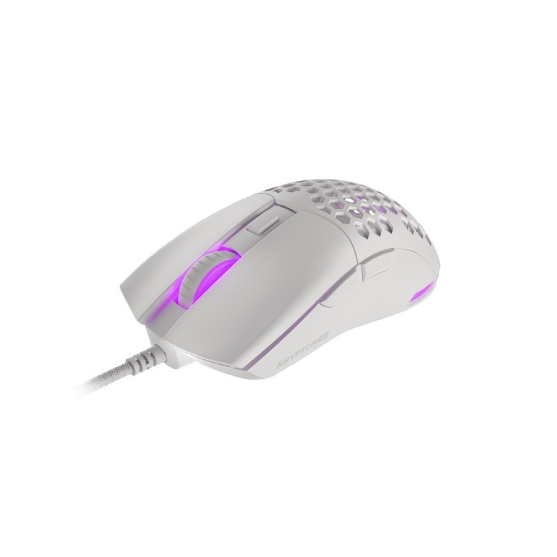 Mysz Genesis Krypton 750 8000DPI RGB lekka biała | PartsPC.pl