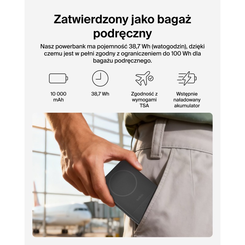 Belkin BoostCharge Powerbank 10000 mAh, magnetyczny 15 W, US… | PartsPC.pl