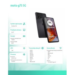 Motorola Smartfon moto g75 5G 8/128GB B2B Charcoal Gray busi… | PartsPC.pl