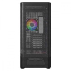 Obudowa VOLCANO AQ300 MID RGB GLASS 4 wentylatory czarna | PartsPC.pl