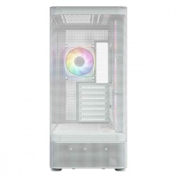 Obudowa VOLCANO AQ300 MID RGB GLASS 4 wentylatory biała | PartsPC.pl