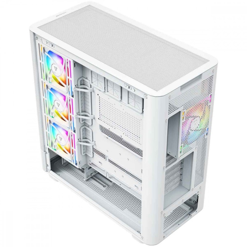 Obudowa VOLCANO AQ300 MID RGB GLASS 4 wentylatory biała | PartsPC.pl