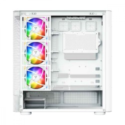 Obudowa VOLCANO AQ300 MID RGB GLASS 4 wentylatory biała | PartsPC.pl