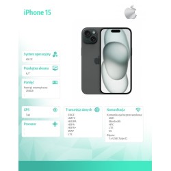 iPhone 15 256GB - Czarny | PartsPC.pl