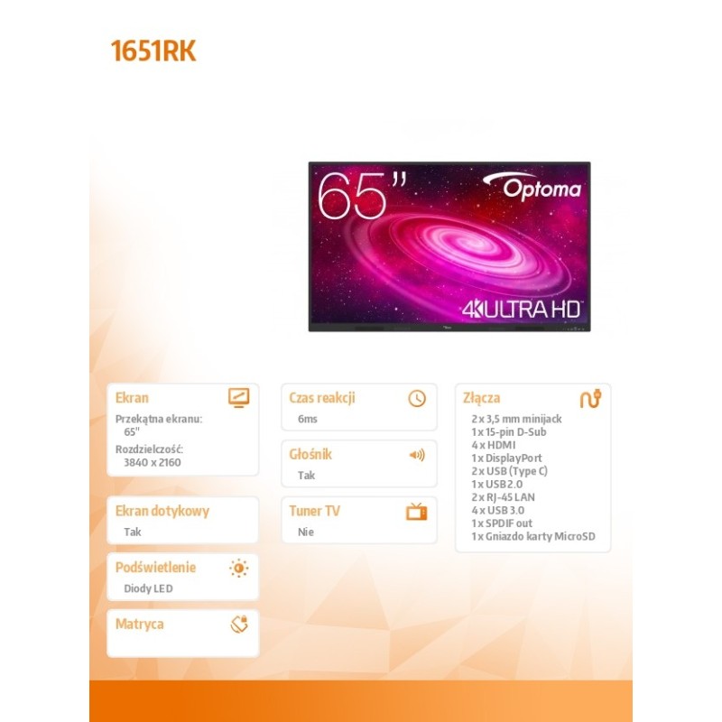 Monitor IFPD 1651RK W3FC0S1W111 | PartsPC.pl
