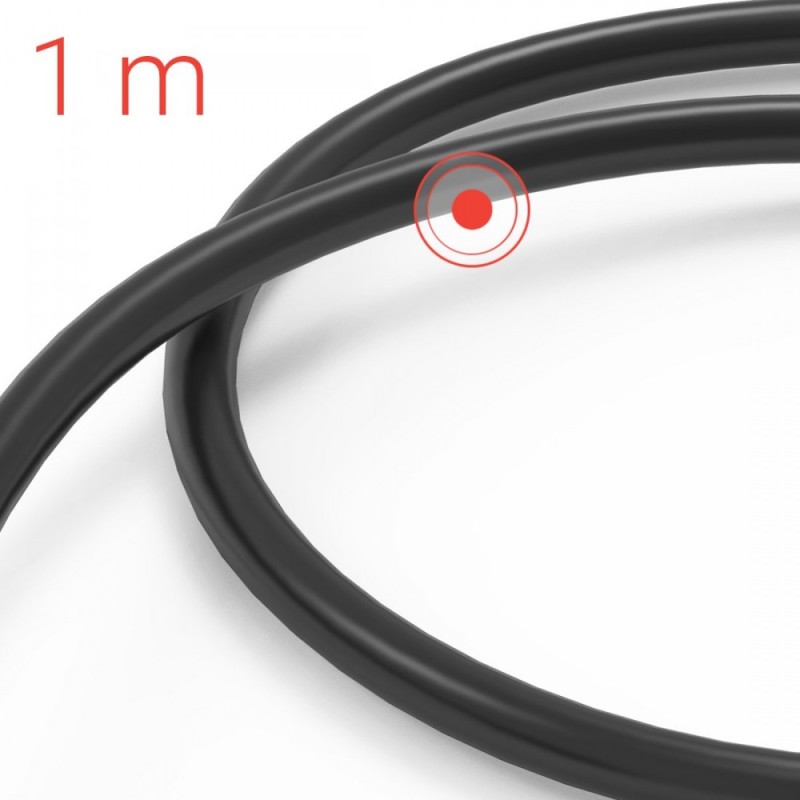 Kabel ładujący USB-A USB-C 1m czarny | PartsPC.pl