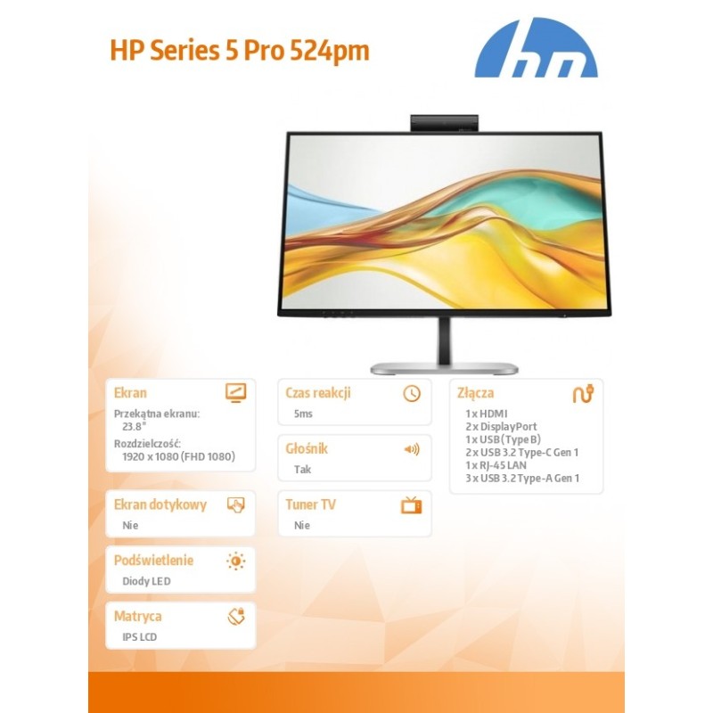HP Inc. Monitor S5 Pro 524pm FHD 9E0G9UT ABB | PartsPC.pl