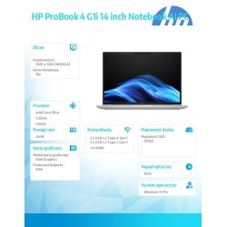 Laptop ProBook 4 G1i U5-225U 512GB/24GB/W11P/14.0   C51MCET | PartsPC.pl