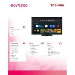 Toshiba Telewizor QLED 65 cali 65QV7G63DG | PartsPC.pl