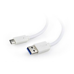 Kabel USB 3.0 typ C(AM/CM) 0.5m biały | PartsPC.pl