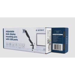 Ramię biurkowe na jeden monitor z portami USB, regulowane, o… | PartsPC.pl