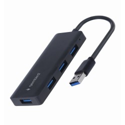 HUB 4-portowy USB 3.2 (Gen.1) czarny | PartsPC.pl
