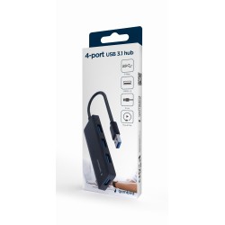 HUB 4-portowy USB 3.2 (Gen.1) czarny | PartsPC.pl